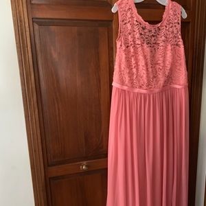 David’s Bridal Coral lace beauty! Why spend more?